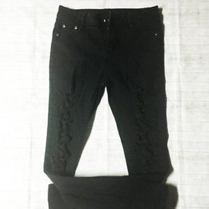 Classic Black Ripped Skinny Jeans